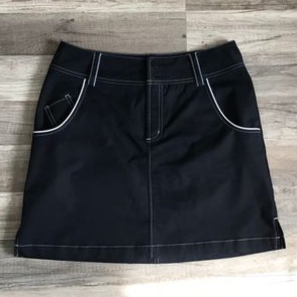 Women's Adidas Climacool Black Tennis Skirt sz 6 - Picture 1 of 1